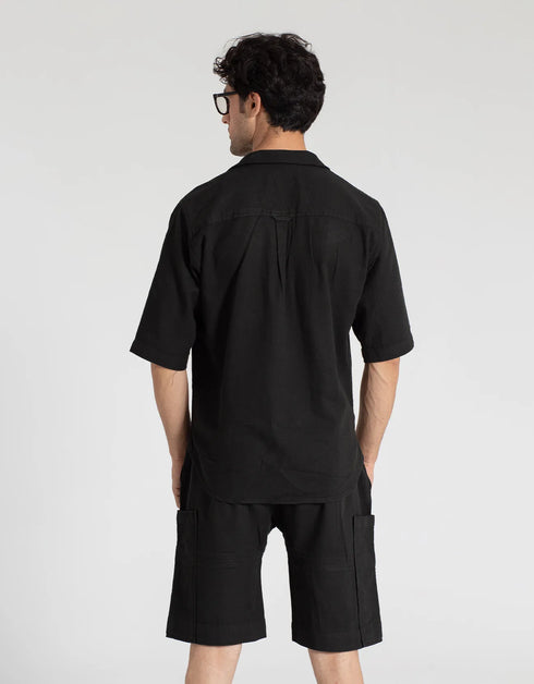 JACQUARD PANELLED POCKET SHORTS